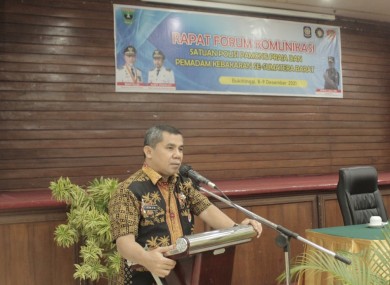 Rapat Forum Satpol PP dan Damkar se-Sumatera Barat Tahun 2021